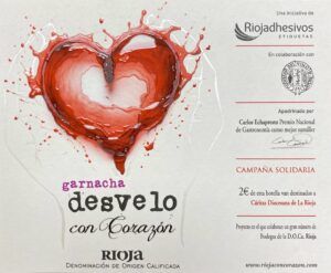 Nos hemos unido a la iniciativa Rioja con Corazón, en la que por cada botella que se compre de este vino, se destinarán 2€ a Cáritas